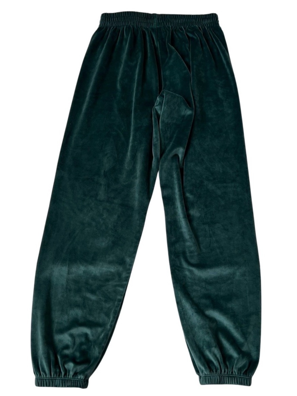 PINK Victoria's Secret Dark Green Velour Jogger